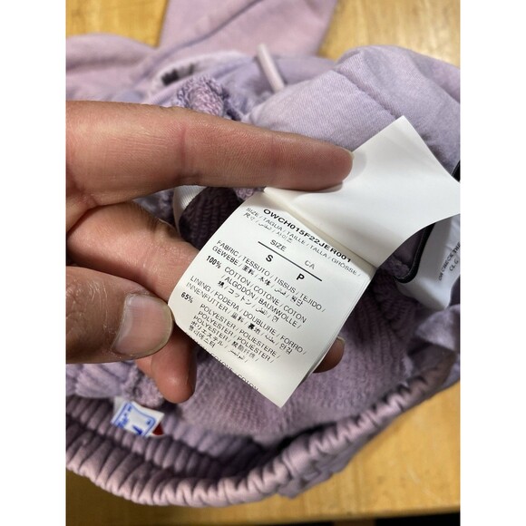 *AUTHENTIC* Off-White Womens Laundry Cargo Sweat Pant in Lilac Pockets Oversized - Picture 8 of 13
